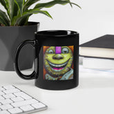 Fantastical Foliage Black Glossy Mug - Beyond T-shirts